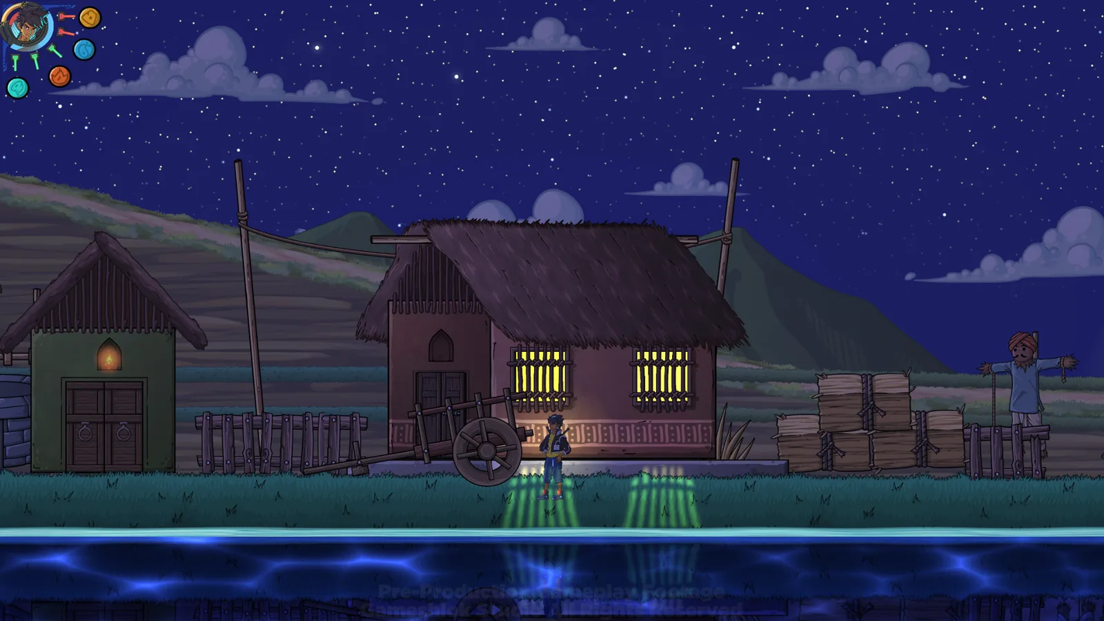 A village at night